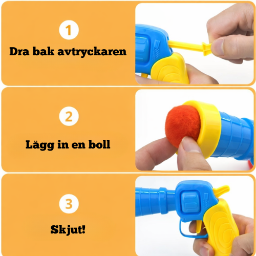 Tassattack – För hoppande, jagande och aktiv lek